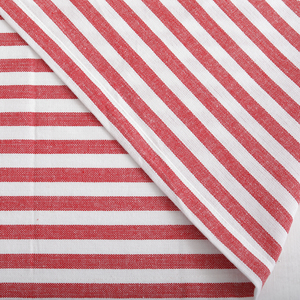 Chemin de table 100% coton teint en fil à rayures rouges Style moderne de luxe Techniques tissées Accueil Hôtel Fête de mariage Cuisine Utilisation en extérieur - Product Image 5