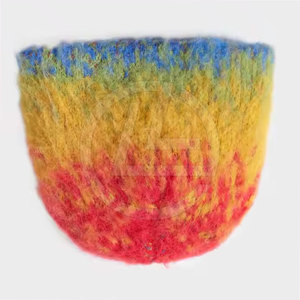 Gorro de mohair minimalista con diseño sin costuras y ajuste relajado para el invierno Gorro de punto de mohair cálido con textura difusa - Product Image 2