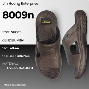 Sandalias de Bronce para Hombre de PVC, Ligeras, Antideslizantes, Cómodas, Suaves, Casuales, Impermeables, Venta al Por Mayor @migo 8009n - Product Image 1