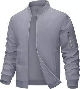 Blouson aviateur pour homme coupe-vent avec 5 poches-Veste zippée décontractée pour veste d'hiver pour homme MS-JS-0078 - Product Image 3