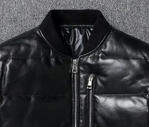 Veste de moto d'hiver de style personnalisé de haute qualité pour hommes en cuir véritable imprimé léopard Style haute rue imperméable - Product Image 6