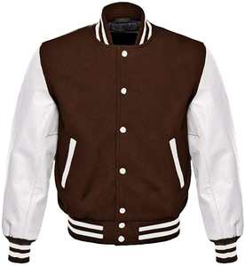 Chaqueta universitaria de lana de peso pesado personalizada forro acolchado grueso cuello levantado mangas de cuero invierno Reversible bordado 3D - Product Image 6