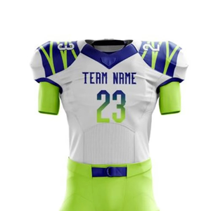 Último diseño tamaño adulto totalmente personalizado impresión uniforme de fútbol americano ligero recién llegado uniforme de fútbol americano - Product Image 4