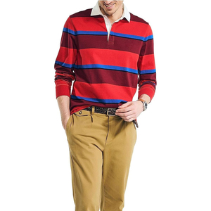 Venta al por mayor de camisetas de polo de hombre personalizadas de manga larga de secado rápido de colores personalizados patrón sólido de manga corta para la impresión de polo - Product Image 4