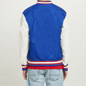 แจ็คเก็ตวาร์ซิตี้ฤดูหนาว ปี 2025 สไตล์ล่าสุด คอตั้ง ปักโลโก้ด้านหน้า ตัดสี แต่งขอบด้วยผ้าริบ ปักลาย - Product Image 5