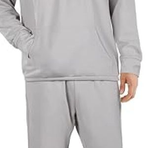 Survêtement personnalisé en molleton 100% coton pour homme, à capuche, uni, lourd, pour l'hiver - Product Image 3