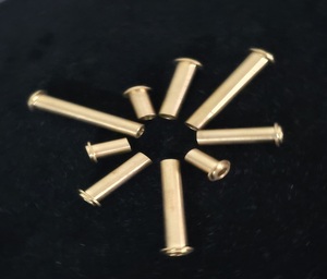 Pièces d'équipement industrielles usinées CNC en laiton et acier inoxydable pour montage de stylo plume à pointe or/argent et disjoncteur - Product Image 1