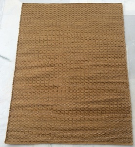 Tapis modernes rayés de luxe en jute 100% tapis légers en chanvre pour la maison pour les chambres portes bureaux salles à manger pique-niques - Product Image 4