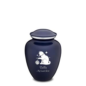 Black Enamel Pet Cremation Urn Funeral Supplies <b>Memorial</b> Urns For Cat And <b>Dog</b> Burial Ashes Handicrafts Animal Ash keepsake Urn - Product Image 3