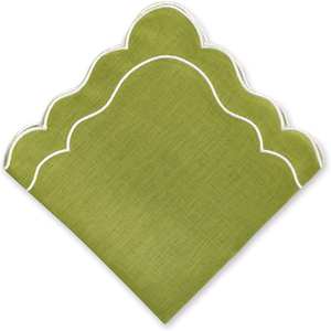 Set de table en lin de luxe européen fait main contemporain, broderie minimaliste pour espaces de repas modernes, réutilisable et lavable - Product Image 5