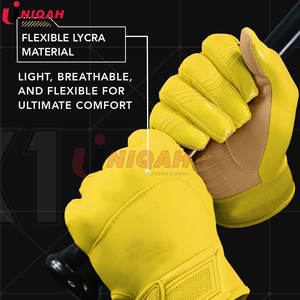 Guantes de Béisbol de Alto Rendimiento con Palma de Cuero Cabretta Duradero, Cierre de Gancho y Bucle, Ambidiestros, para Bateo - Product Image 3