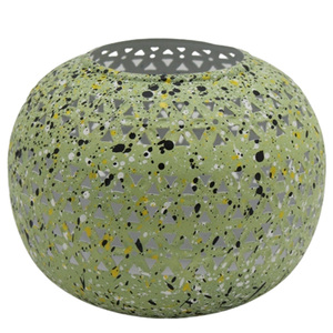 Juego de 3 velas de mosaico de cobre votivas redondas de hierro y mosaico para decoración de mesa de sala de estar personalizada - Product Image 6