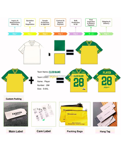 Camisetas de Fútbol Americano de Poliéster de Secado Rápido con Nombre de Jugador, 100% Poliéster, Listas para Enviar, Jersey Cosido de la Mejor Calidad - Product Image 3