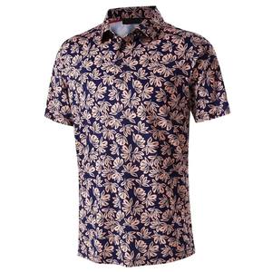 Polo informal con estampado 3D de hoja de árbol de flores para hombre, camiseta de manga corta de gran tamaño para vacaciones, camisetas de tendencia de verano - Product Image 3
