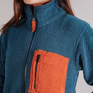 Chaqueta polar Sherpa de peso pesado: perfecta para el invierno, proporciona la máxima calidez y comodidad para actividades al aire libre - Product Image 4