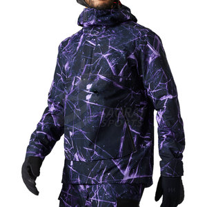 Chaqueta Softshell impermeable y a prueba de viento para hombre estilo callejero para invierno al aire libre con logotipo frontal - Product Image 3
