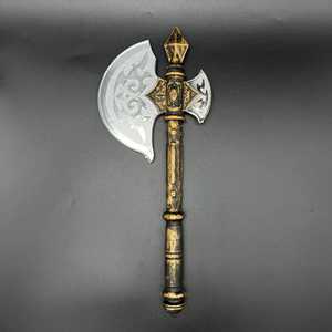 Hacha de Batalla Vikinga de Grado Industrial, Acero con Alto Contenido de Carbono, Espiga Plana, Mango de Madera Natural, Accesorios para Halloween - Product Image 6