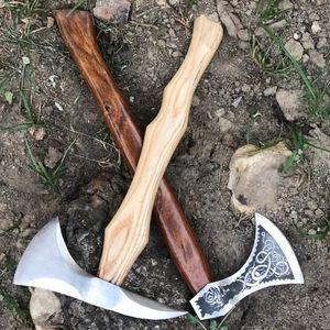 Vente en gros de Offre Spéciale manche en bois en acier inoxydable logo personnalisé de qualité industrielle pizza hache utilisation en cuisine - Product Image 2