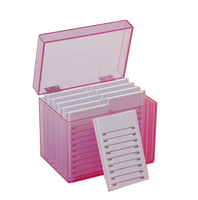 10 couches acrylique faux cils boîte de rangement cils colle porte-palette conteneur fermé emballé cils outil et accessoires