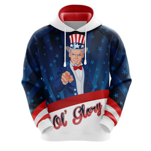 Wholesale OEM Customize Solid Winter High Quality <b>Polyester</b> Sublimation Allover Printed Unisex Graphic <b>Hoodies</b> - Product Image 2