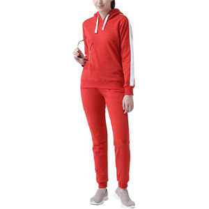 Conjunto Deportivo de 2 Piezas para Mujer, Invierno 2026, Alta Calidad, Informal, con Capucha, para Gimnasio, Poliéster/Algodón, Transpirable, Manga Larga - Product Image 1