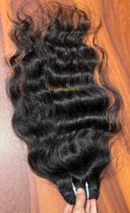 Vente en gros de paquets de cheveux indiens bruts de l'Inde Vendeur Remy Extensions de cheveux humains vierges à cuticule alignée non traités de haute qualité - Product Image 3