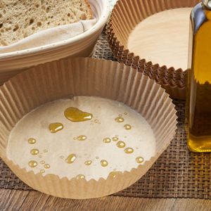 Papier de démoulage enduit de qualité alimentaire |   Remise en gros |   Feuilles de cuisson <span class=keywords><strong>RICHER</strong></span> PAPER résistantes à la chaleur 230°C pour friteuse à air, pour pain et biscuits - Product Image 5