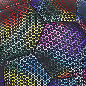 High Quality OEM <b>Glowing</b> Reflective Holographic Soccer Ball Luminous Light-Up <b>Football</b> for Night Training Made In Pakistan - Product Image 3
