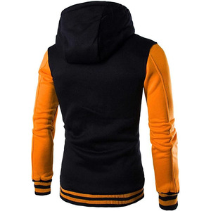 Sudaderas con capucha inferiores con cremallera de algodón 100% de alta calidad, ropa de calle gruesa y pesada al por mayor personalizada para invierno - Product Image 2