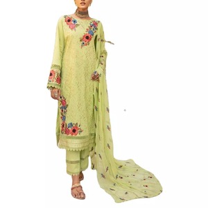 Shalwar Kameez de haute qualité pour femmes _ Nouvelle mode Shalwar Kameez en coton et soie pour femmes - Product Image 3