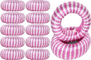 Rond de serviette élégant en plastique rayonne pour les occasions spéciales-Améliorez votre décor de table à manger pour les mariages, les vacances de Noël - Product Image 3