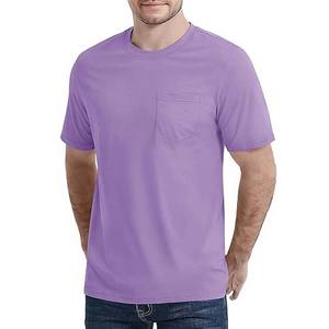 เสื้อผ้าผู้ชายผ้าฝ้ายผสมใยไผ่แบบลำลอง ไม่มีลาย รับผลิตตามแบบ OEM พร้อมออกแบบโลโก้ เสื้อคอกลมถัก ระบายอากาศได้ดี ไซส์ใหญ่ - Product Image 1