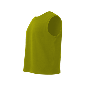 Camiseta sin mangas de algodón de punto satinado para hombre, corte ajustado, cuello redondo, estilo urbano, color liso, secado rápido, con logo personalizado, ropa deportiva. - Product Image 6