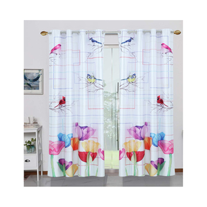 Neelkamal Modern Flat Window Printed <b>Curtains</b> <b>Valances</b> Wholesale Manufacturer's Alluring Vibrant Multi-Color Ready-Made - Product Image 3