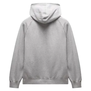 Sudadera con Capucha Gris para Hombre, Cierre de Cremallera, Corte Regular, Color Sólido, Informal, con Bolsillo Delantero, para Otoño 2027 - Product Image 2