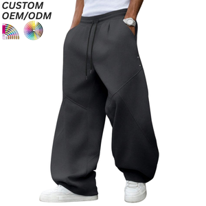 Pantalon décontracté ample pour homme grande taille, imprimé, en coton respirant, infroissable, avec logo personnalisé, support OEM ODM pour la vente en gros - Product Image 3