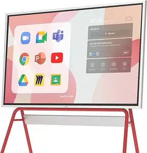 Placa inteligente S1 de 55 polegadas, tela interativa de 55 polegadas, computador multifuncional com tela de toque 4K UHD para escritório e sala de aula