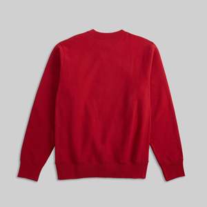 Sudadera de Cuello Redondo con Hoja de Arce Vintage 100% Algodón, Lavado Enzimático y Bordado 3D - Product Image 3