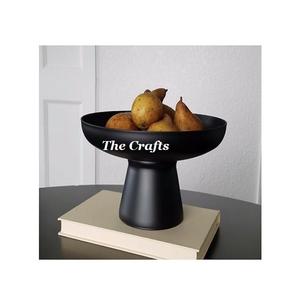 Bol à fruits en bois de forme ronde de couleur noire, bol à fruits en bois de qualité supérieure à prix abordable - Product Image 1