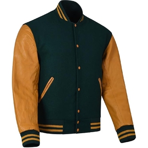 แจ็กเก็ตบอมเบอร์แจ็คเก็ตเบสบอลทีมตัวแทนมหาวิทยาลัยแจ็กเก็ตสำหรับผู้ชาย - Product Image 3