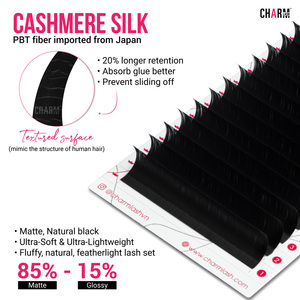 CharmLash extensions de cils en cachemire cils en vrac de haute qualité léger personnalisable personnalisé marque privée doux - Product Image 4