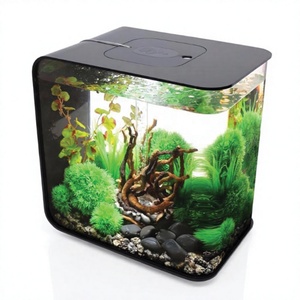 ตู้ปลาตั้งโต๊ะรุ่น DPP Modern 14WTK-G พร้อมไฟ LED และต้นไม้ประดิษฐ์สำหรับตกแต่ง - Product Image 1