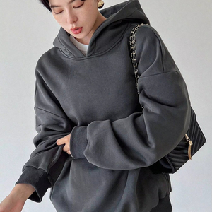 Sudadera con capucha de lana Premium ultra suave para mujer, ajuste extragrande con Capucha ajustable con cordón, ideal para viajes o clima frío - Product Image 1