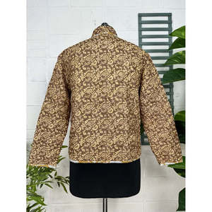 Autumn Winter Silk <b>Quilted</b> Reversible Jacket Soft Lightweight with Perfect Warmth Finished Processing - Product Image 3