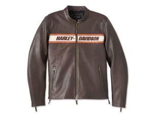 Mens Victory Lane II เสื้อหนังสีน้ำตาล - Product Image 1