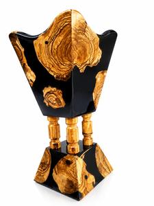 Porta Incienso de Madera de Acacia Ecológico Premium, Elegante, Hecho a Mano, Duradero, 100% Natural, para Incienso Indio y Árabe - Product Image 4