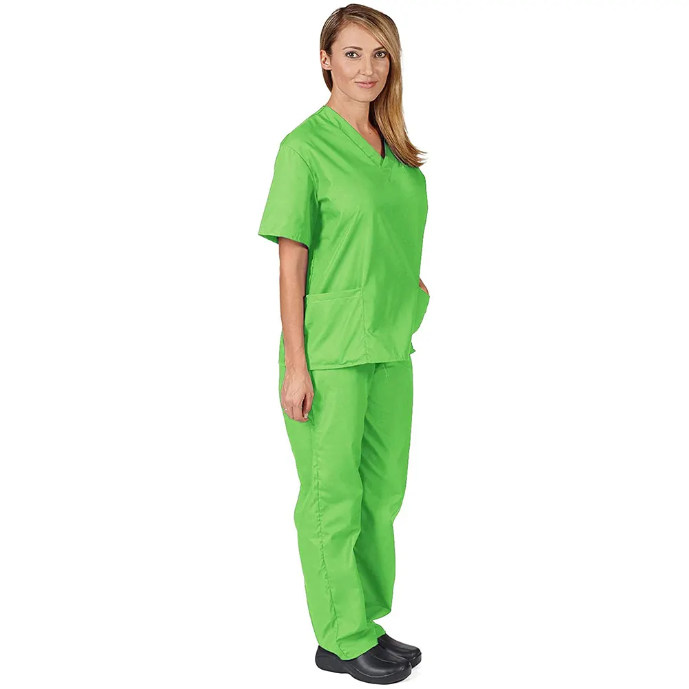 Costume col en v pour femmes Offre Spéciale blouses infirmière hôpital uniforme médical OEM