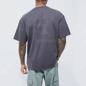 Top Design Hommes Boxy Fit T-shirts avec Logo Personnalisé 2024 Dernière Conception Hommes Nouvelle Arrivée T-Shirt - Product Image 5