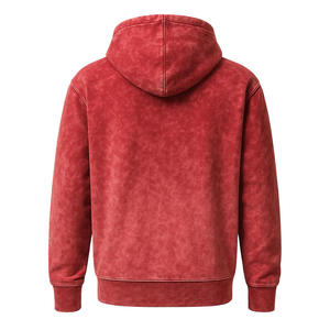 Sweat-shirts à capuche vintage en coton 100% pour hommes, lavage à l'acide noir, surdimensionnés, hip-hop, décontractés, pull à capuche - Product Image 2