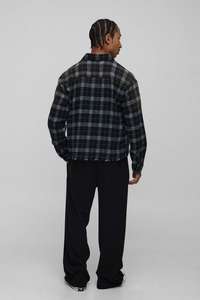 Haute qualité à manches longues hommes chemise mode Plaid poche chemises pour homme automne vêtements décontractés vêtements de rue - Product Image 3